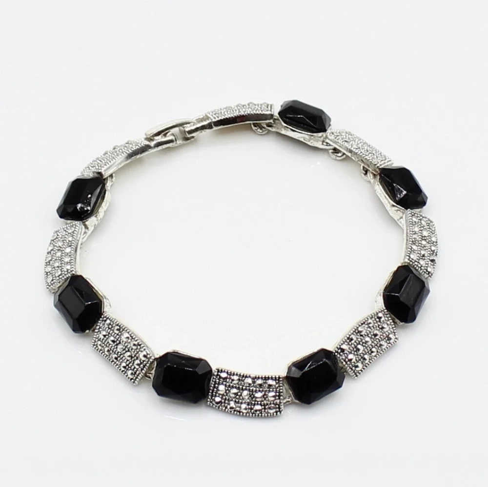 Vintage art deco link bracelet - Picture 1 of 7
